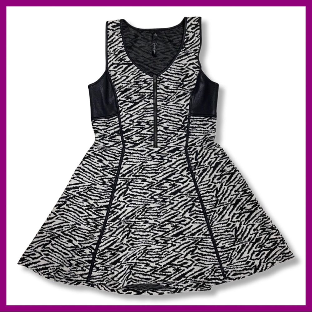 Jessica Simpson Fit and Flare Zebra Party Dress - Picture 1 of 11